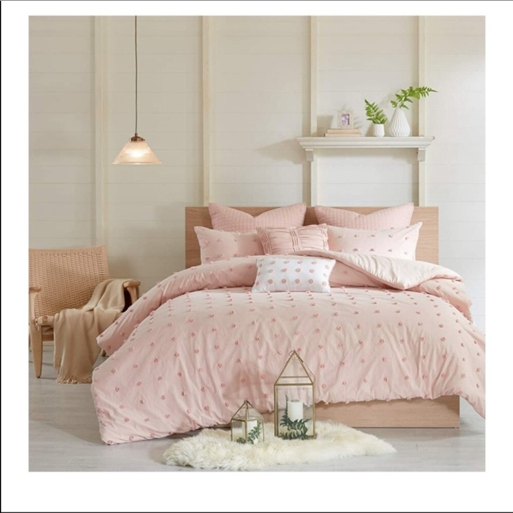 🆕️ 7 Pcs All Season Shabby Chic Duvet Cover New
